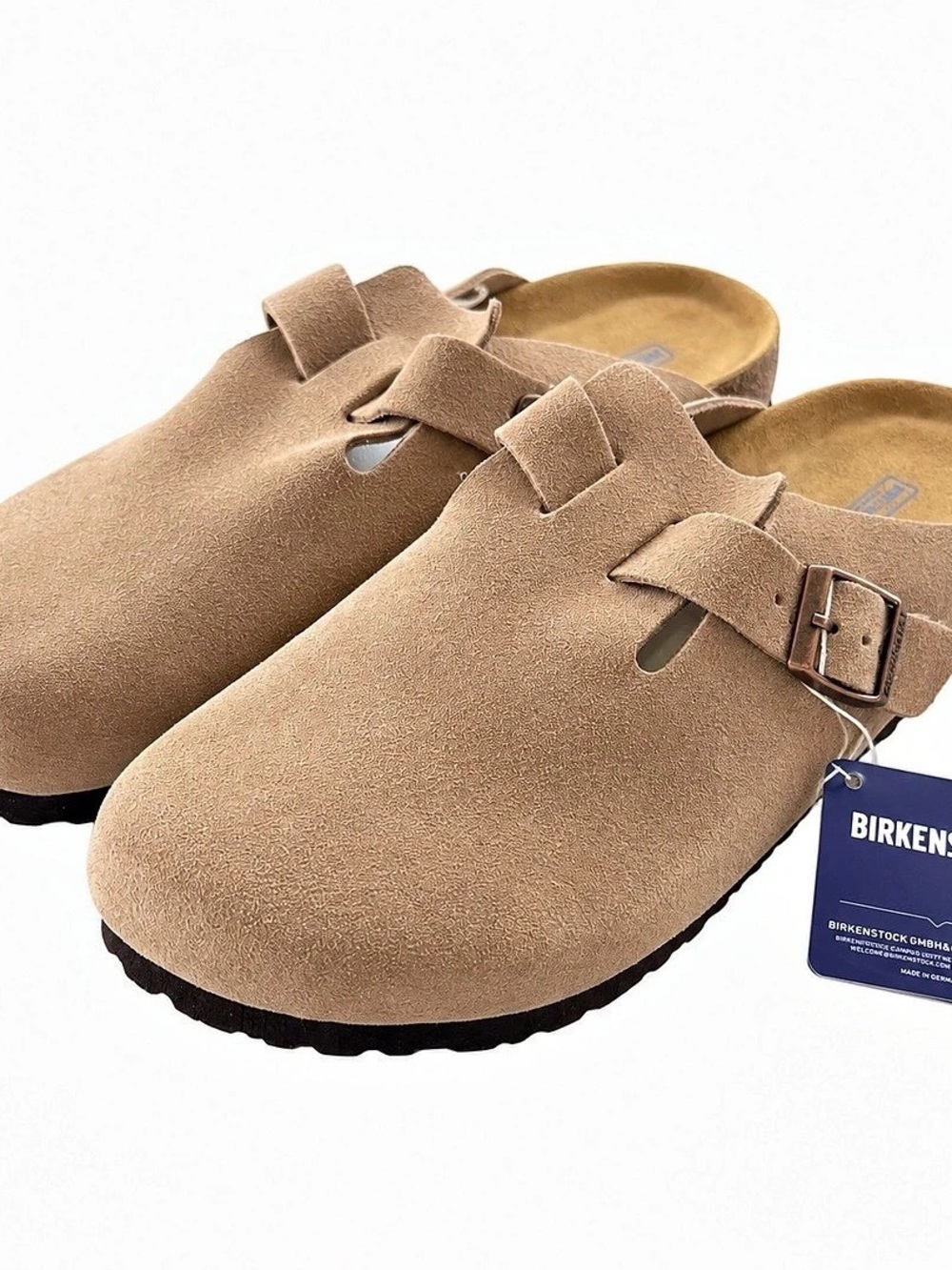 Boston Soft Footbed Clog Soft Footbed Suede Clogs Tan EU 43 Men’s 10-10.5